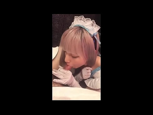 ❤️ Japonų dievaitis [mayuka], prancūzės tarnaitės kostiumas, 1 dalis, blowjob ir masturbacija su losjonu ❤❌ Gražus porno prie mūsų ❤